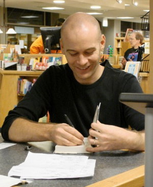Max signing books in Chicago Max signing books