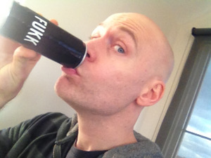 Wow, it's true, this drink can make anyone cool! Max drinks from a can of Fukk